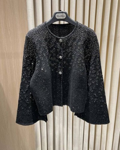 新品#Chan*25重工渐变亮片针织开衫 代工厂P原单渠道 Size：S-M-L Code：25031616