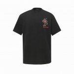 chrome Hearts*克罗心 采用320克双纱面料 1*1索罗娜罗纹 进口数码前后白墨直喷+激光贴皮绣 手工钉五金配件点缀 宽松版型 男女同款 颜色 黑色