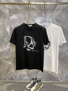 Dior迪奥 2025Ss春夏高品质丝光棉短袖T恤 M-6Xl可穿至230斤 顶级原单品质 当下最新工艺要求 顶级订单要求车线做工 超级好搭配 顶级定制 搭配整