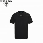 prada 普拉达 25Ss 领口字母刺绣三角标短袖 面料采用高克重300G重精梳棉，定制1:1螺纹，面料舒适亲肤无异感， 定染面料，纺织密度高，垂感佳，不易变