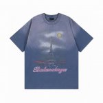 Balenciaga 巴黎世家2025 Ss 埃菲尔铁塔喷墨渐变彩印短袖T恤 本市场No.1的质量 真正天花板品质 全部原版开发注意细节图 避免被盗图商家混发