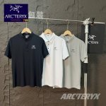 Arcteryx 始祖鸟翻领胸标Logo冰丝无痕短袖T恤，夏季polo衫短袖，商务休闲简约风，上身帅气百搭，夏季必备百搭奢潮单品 高端定制进口冰蚕丝面料 ，穿着