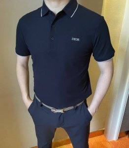 迪奥 2025Ss夏季新款字母Logo男士翻领polo衫 经典商务男款 高端男装的天花板级别的商务男款 简约时尚大气不失优雅 单穿内搭体面过人 品质控 细节控的
