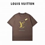 本地自取200 louis Vuitton路易威登25新款钻石航线圆领短袖T恤 平织纯棉优质棉面料，采用16S平织优质棉，230G。特殊烫钻环保胶浆印花，环保胶
