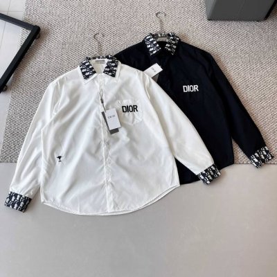 Dior 迪奥字母刺绣Logo长袖衬衫 -面料 采用原版一比一面料 -辅料 原版拆解开发 一比一定制的小标 领标 水洗 吊牌 五金等等 -工艺 原版分解 从裁剪