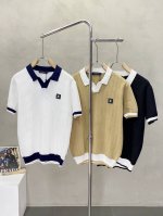 Louis Vuitton路易威登独家专供新款原单男士休闲针织短袖 高端定制 高端版本 时尚百搭爆款进口面料 手感超柔软细腻 穿着亲肤舒适 高端精品 代工厂p精