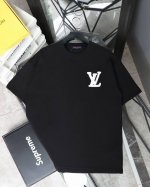 供 Louis Vuitton 路易威登Lv 25Ss新款经典老花字母Logo贴布绣圆领短袖T恤 法国路威酩轩集团-Lvmh旗下品牌 著名奢侈品箱包和皮具品牌
