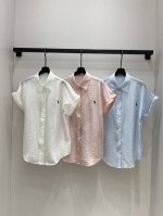 强烈推荐 Lopo*2025春夏新款 翻领短袖衬衫 低调奢华立体剪裁 精简线条感设计 高贵典雅又尽显温柔知性的气质 进口特殊材质 收到手会很惊艳 定制面料质感超