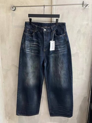 3090# 官网同步品质Acne Studios25新款牛仔裤.Ac新款神裤皮口袋柳丁牛仔长裤.重工水洗手绘毛须工艺，阔腿版型.男女同款 码数：Xs.S.M.L