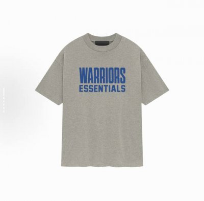 Fear Of God Essentials X Nba 联名款 Ss25 Nba-Allstar S S Tee Warriors 狼队 字母印花图案圆领短袖