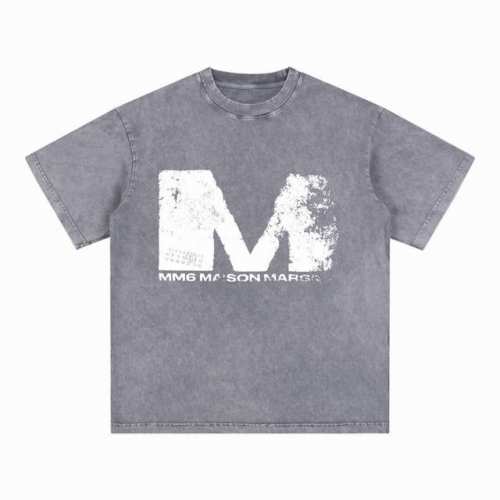 合作让利 高端品质 Maison Margiela 2025 Fall 春夏系列 M标识短袖T恤 采用进口康丽数码白墨直喷印花 定染高品质潮牌32支加密双纱10