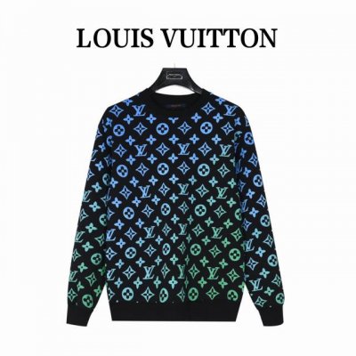 louisvuitton 路易威登 满印渐变圆领卫衣 精致升级，原版面料 官方同款 400G双股大毛圈面料同缸染面料 手感非常舒服春夏最新砖柜同步 时尚又个性