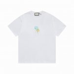 Gucci 上新 新款T上货 古奇标志印花图案 后幅反标设计 1:1高品质 百分百纯棉洗水处理 布料精梳紧密赛络纺 不缩水不变形 更舒适柔软 高克重手感更好 三
