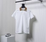 Burberry 巴宝莉 24Ss 格纹领polo短袖 原版5600购入，布料采用210G网眼珠地布料。同缸染面料 手感非常舒服 订制扁机领子，颜色手感还原原版