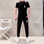 直 Championhearts 克罗心 胖子福音 2025官网同款.世界知名奢侈品牌.夏季男士 双丝光 高品质货套装 采用进口原单面料 当季时尚潮流款 百搭爆