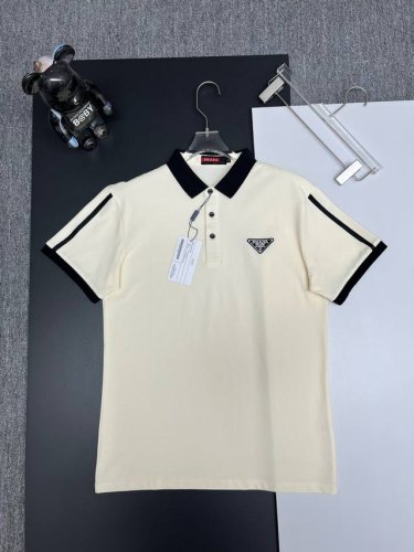 prada 普拉达 刺绣新款polo衫 原版面料 原版订制辅料 官方同款 采用210克纯棉珠地面料，定制 同缸染面料 手感非常舒服爽滑 版型挺阔有型 一线品牌代