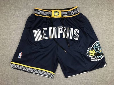 款号K151 顶级刺绣版本 灰熊队城市版口袋裤篮球短裤 Just Don Nba 球队球裤系列单品 -定制优质网眼布面料，Dri-Fit 技术导湿速干， 防静电
