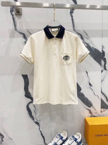 Gucci 古驰 翻领polo衫 刺绣字母1921口袋Logo红蓝织带 官方同步 商务首选 时尚个性 百搭潮流 纯原品质 原版面料 吊牌 领标 水洗麦 三标齐全