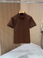 p270 【Zegna】杰尼亚 春夏最新款三叉绣标男士翻领短袖，简约百搭款，不挑人穿，永不过时，特殊的剪裁，也实用性非常强。胸前标志性三个叉刺绣徽标，采用全新典
