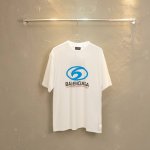 款M56 巴黎 Balenciaga 巴黎世家 Ss 模糊Logo直喷印花短袖T恤 正确260G定染双纱面料 进口直喷机器环保材料印花 字母立体清晰 效果立体