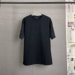 A70 Louis Vuitton路易威登Lv 采用300足克面料 两边袖子植绒发泡工艺 胸口发泡刺绣 宽松版型 男女同款短袖 独家专供新款原单休闲短袖 高端定