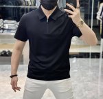 巴宝莉 2025Ss蛇年春夏新款polo领短袖系列。精选优质双丝光棉面料，时尚大牌元素Logo设计，上身版型超赞，面料细腻舒适透气，随意搭配都超级好看时尚型男必