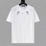 克罗星 25Ss新款短袖，最高版本重工艺经典刺绣Logo图案，高标准定制，上身非常有型，客供进口高档280克纯棉面料质感非常细腻，细节工艺精湛考究，塑造性极高的