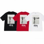 上新款号 S018 stussy 斯图西 海滩人物印花圆领套头短袖T恤 原版打造 细节高控 -面料精选230G纯棉面料 手感柔软舒适 吸汗透气. -百搭款 原单