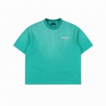 balenciaga 巴黎世家 25Ss 水洗可乐刺绣炒色破洞短袖T恤 夏日多巴胺复古炒色可乐波浪刺绣破坏系列 采用巴黎25年最新款面料 胸口刺绣及后背大Log
