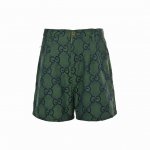 gucci 古驰 满印双G提花Logo短裤 轻奢主义 男女日常通勤穿搭必备单品 详细特征 原材料高密度全副提花工艺面料 激光定位裁剪工艺 定制原版Logo五金拉