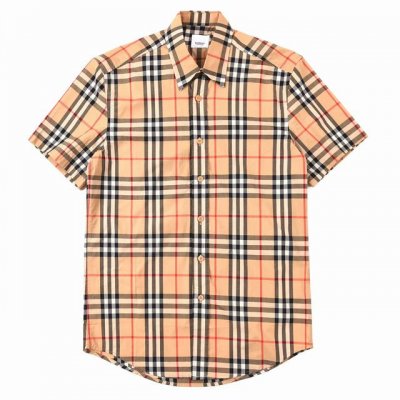 Burberry 巴宝莉 经典元素条纹衬衫短袖 Size：Xs-L