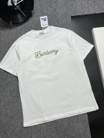 Burberry 25S夏款 颜色 黑色 白色 尺码 S M L Xl 前绣花后印花 280G精梳紧密棉 高品质 男女同款
