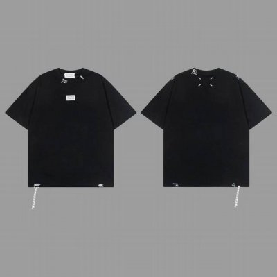 马吉拉 Maison Margiela Mm6 25春夏宽松阔版双纱短袖 定制五金Logo码数Xs S M L
