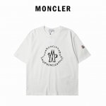moncle* 蒙口 2025夏季新款 经典Logo印花短袖T恤 定制面料300 短袖T恤 男女同款 001 尺码：S M L Xl 颜色：黑色 白色