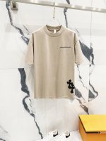 Chrome Hearts 克罗心320克洗水短袖 刺绣字母Logo皮标十字架工艺标识 官方同步 1:1原版开模 时尚个性 百搭潮流 纯原品质 原版洗水面料 吊