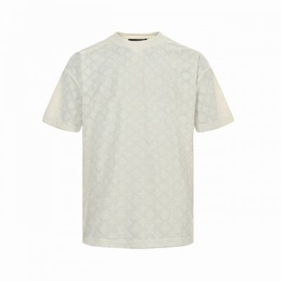 Louis Vuitton 路易威登 24Ss 满印老花提花套装短袖 原版开模。定制360G毛巾面料，定制的人造丝。61%粘胶纤维，32%锦纶，7%棉纶。 材料