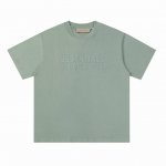 【雾霾蓝】P80 fog复线Essentials 第八季立体硅胶双排大小字母短袖T恤 原厂面料 克重240G，细节上的设计处理都是精心制作 高品质产品 区别市场
