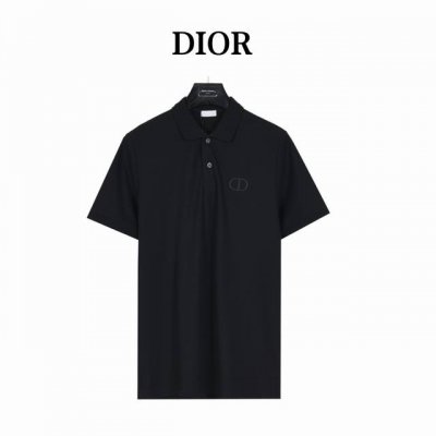 Dior 迪奥 经典Cd刺绣短袖polo衫 纯棉珠地棉面料经典款polo衫，经典爆款系列，图案装饰让商务休闲风增添了俏皮的色彩，整体高级简单大方，面料有韧性、不