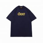 drew 笑脸短袖T 字母款 #802 定织定染32支230克双纱棉面料 进口胶浆印花，领口纯棉螺纹定制，不易变形，可区别市场版本，开模定制新款吊牌 水洗标 原