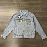 220 louis Vuitton Lv 路易威登25Ss 新款限量口袋金色金线大 Logo 字母刺绣水洗情侣牛仔外套-顶级原单版本 color：水洗蓝 siz