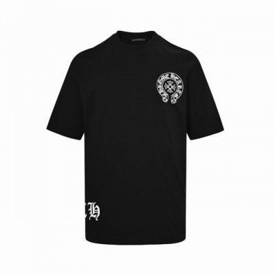 Chrome Hearts 克罗心 25Ss 水墨晕染马蹄印花短袖 面料采用280克重精梳棉，定制32支1*1螺纹，成衣两遍水洗处理，面料舒适亲肤无异感，定制定
