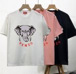 Kenzo 新款 柜子情侣款圆领短袖T恤，柜子同步 上身帅气时尚个性潮流长袖T恤！简单有个性，上身效果巨帅，打底外穿都很好看，颜色搭配也超赞的，特别定制280克