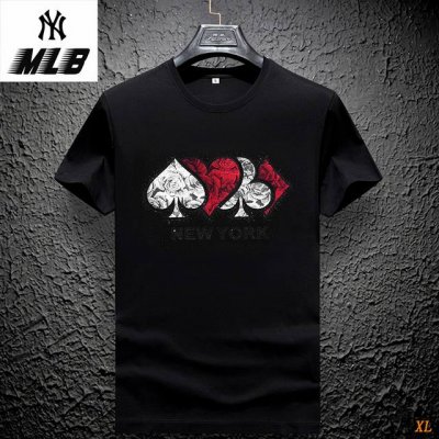 Mlb 独家实拍上新夏季高品质潮牌高品质重工烫钻玫瑰花短袖T恤冰丝欧洲站丝光棉，本季主打，货源充足，放心主推，高端品质，经典设计，做工出色，经典百搭，上身效果极