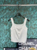 【Qx.】P200 chane·25春季新品蝴蝶结蕾丝拼接背心