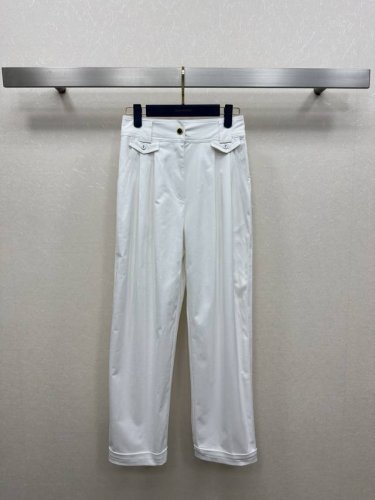 25Ss Lv 春夏新款 高腰压褶烟管裤 慵懒休闲推荐 休闲风 可搭配同款上衣 时尚减龄好搭配 巨显大长腿 一色Sml