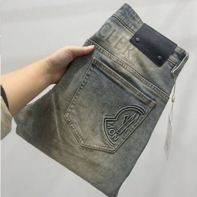 顶级版本 2025春夏欧洲专柜新款 超A代购级别海外贸易公司订单货源，顶级原单高端男士定制时尚修身小直筒牛仔裤。，528～20 颜色：图片色 尺码：29-40