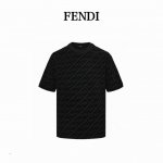 fendi 芬迪 24Ss Ff满印植绒短袖 严禁机洗，只能手洗，花型处采用进口绒才能体现出原板的绒高和密度，运用进口环保超强胶水粘贴，保证洗水不掉绒。整件衣服