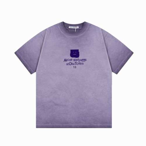 高品质 Acne25Ss新款炒色做旧短袖 面料采用高克重布料 280克双纱面料 100%纯棉高端品质 版型宽松 水洗炒色效果很赞 三标齐全 时尚达人必备款 男女