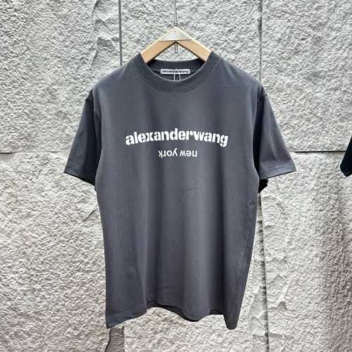 90 Alexanderwang亚历山大王，“New York”倒字母，精品情侣款短袖，高端品质，加厚加款螺纹久洗不垮，内外同平整度高端230克纯棉面料。经典发