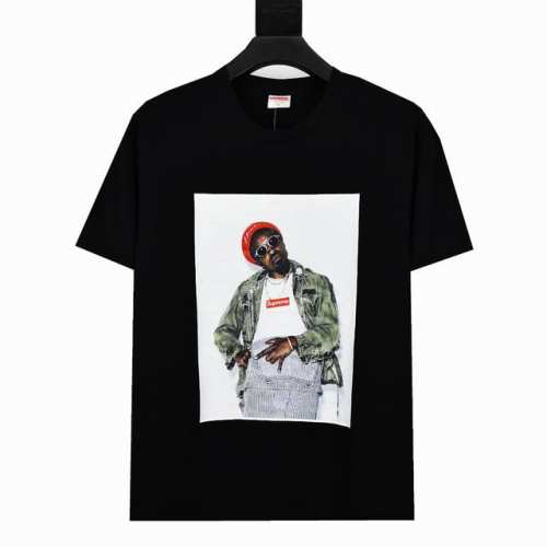 S96 顶级版本 Supreme 22FW André Tee安德雷本杰明照片人物T恤短袖 对于专注于顶级Sup产品的我们这款短袖自然是手到擒来 采用圆筒无缝工